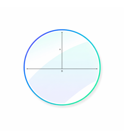Verre rond de cheminée