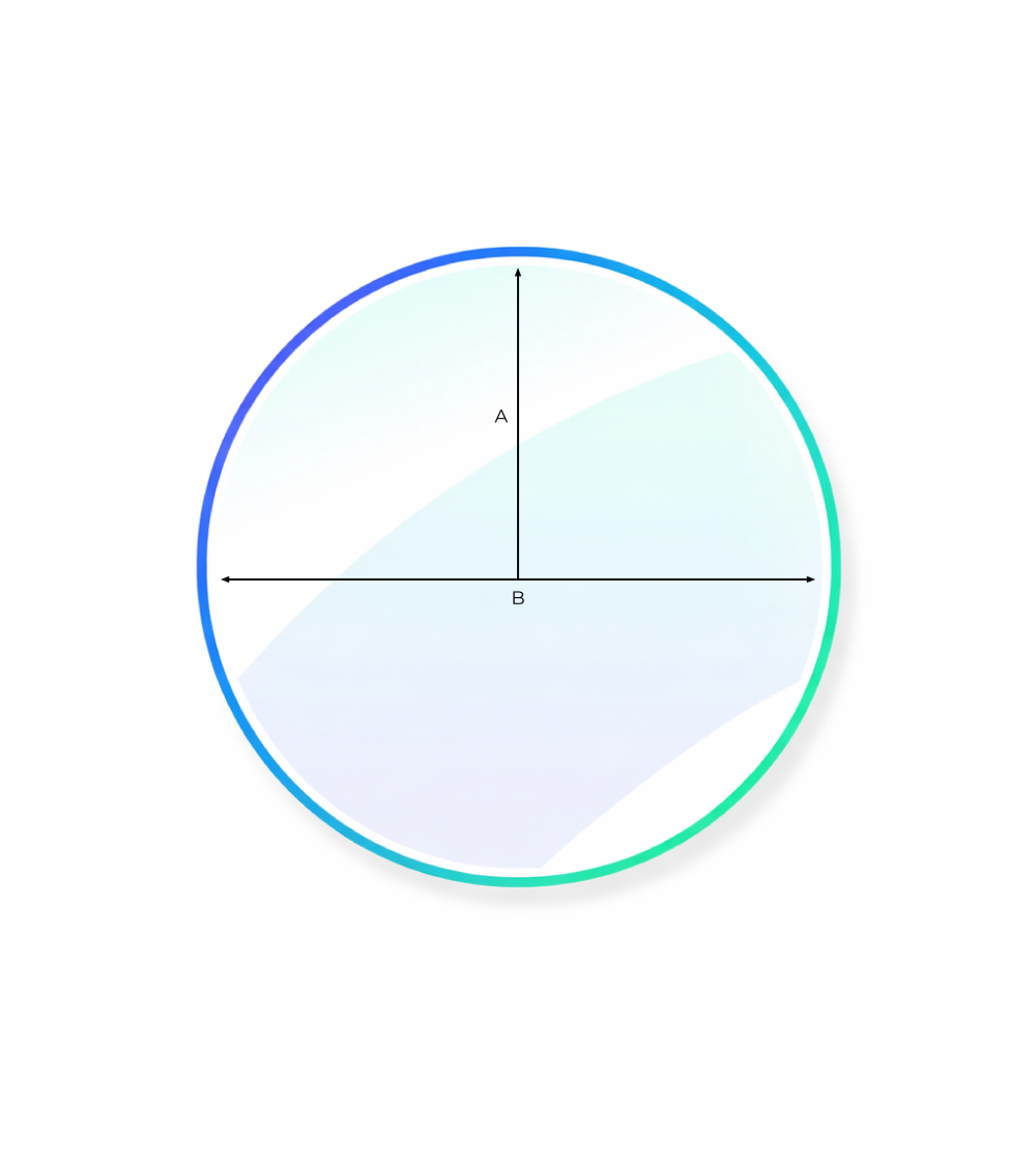 Verre rond de cheminée