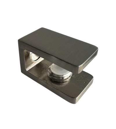 Kit support d'étagère "Inox brossé"