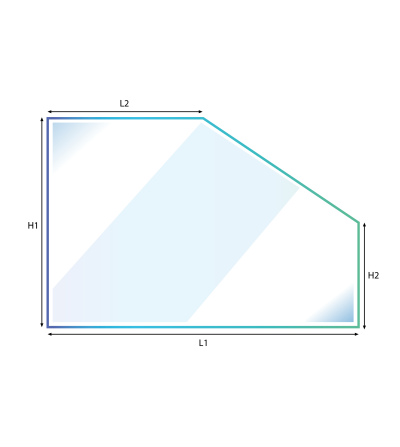 Verre avec 1 pan coupé