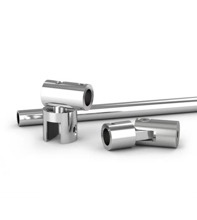 Barre de stabilisation verre-mur ronde