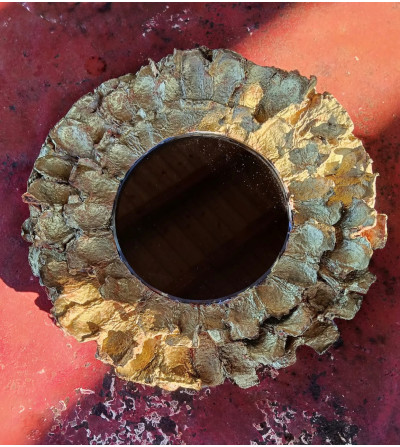 Miroir "PETALES" en papier recyclé