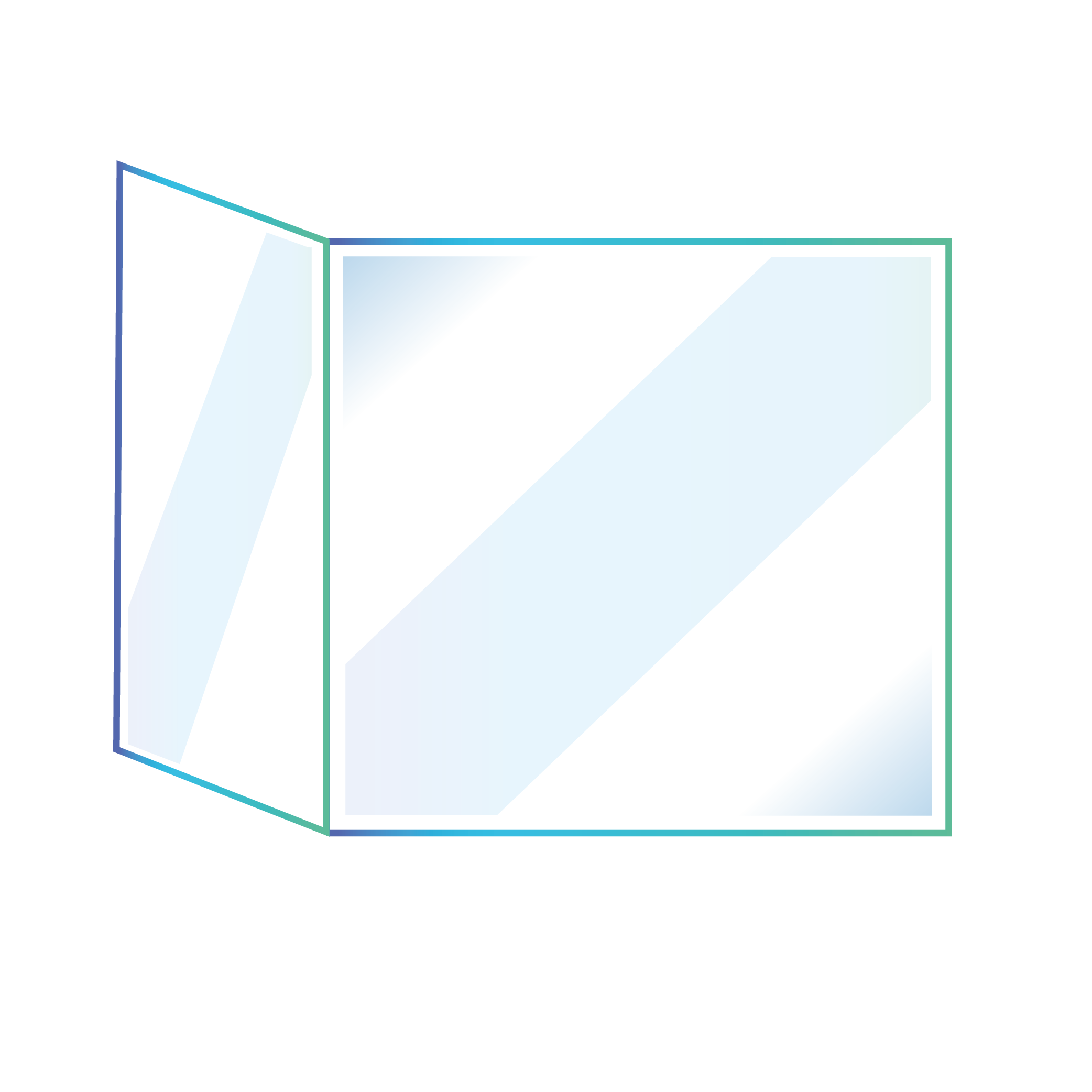Verre de cheminée pliée - Modèle 3