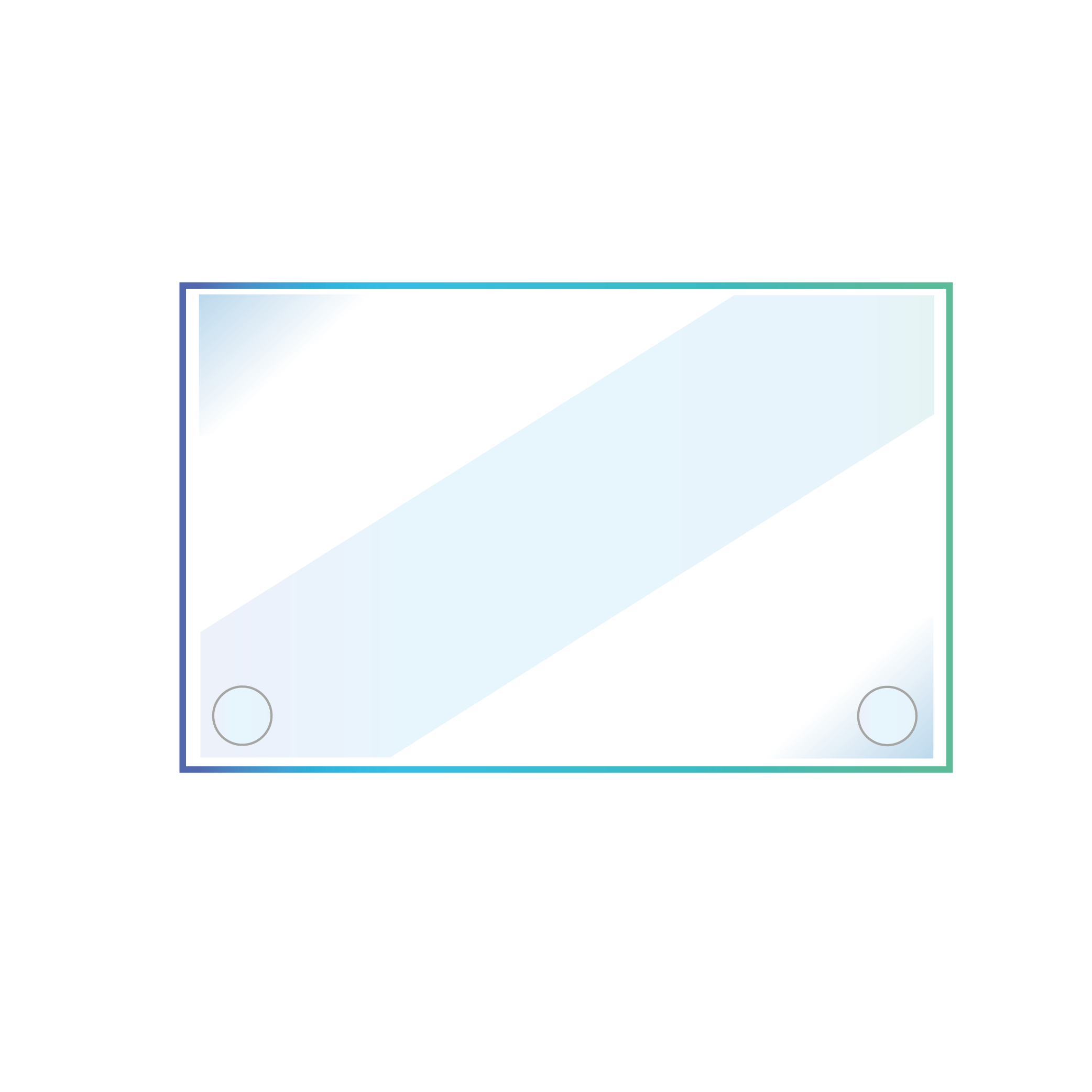 Verre de cheminée avec perçage - Modèle 1